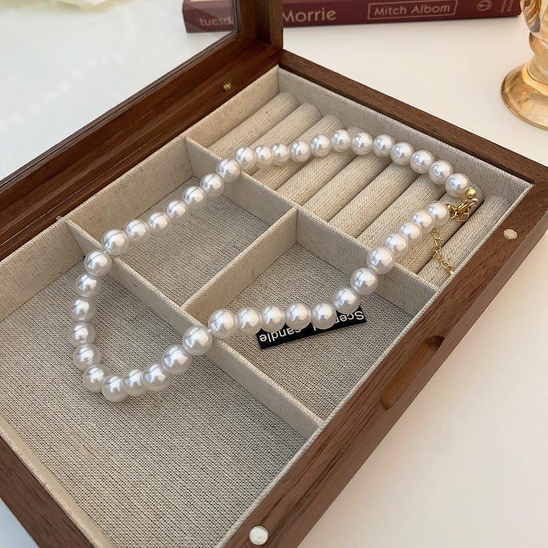Women's French Retro Large Pearl Style Fashion Graceful Personality Clavicle Necklaces