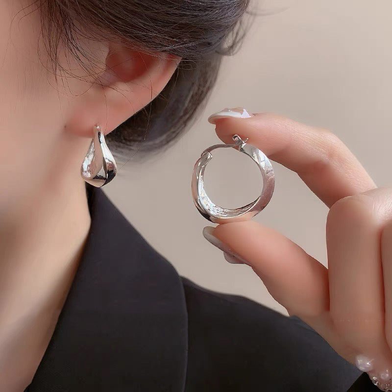 Circle Niche Design High-grade Cold Style Earrings