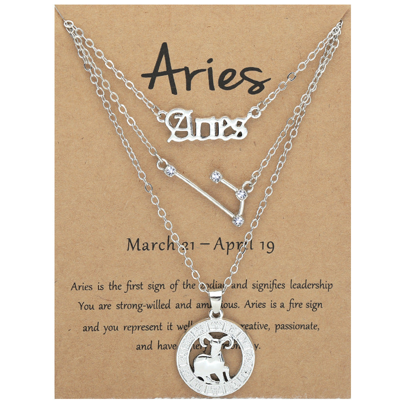Twee Constellations Vintage English Starry Sky Image Necklaces