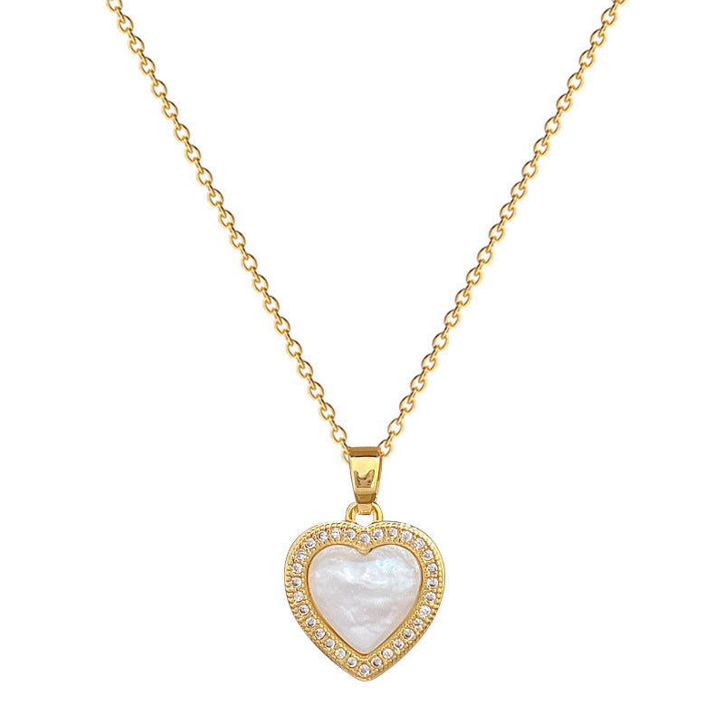 Light Luxury Fully Jeweled Loving Heart Mermaid Graceful Earrings