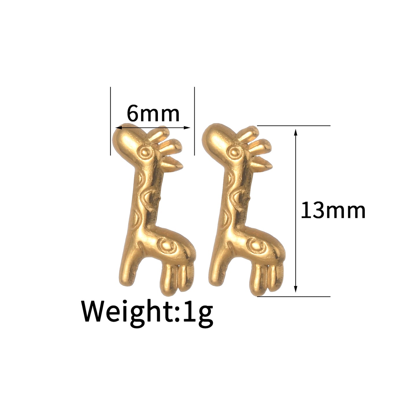 Women's Ear Simple Stainless Steel Animal Bee Earrings