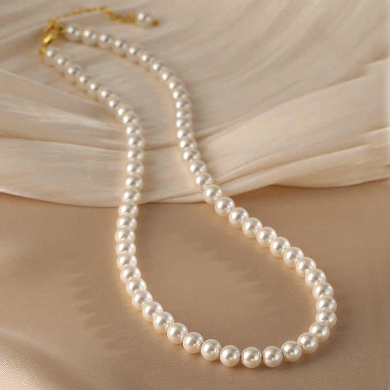 Women's Shell Twin Pearl High-grade Sweater Chain Necklaces
