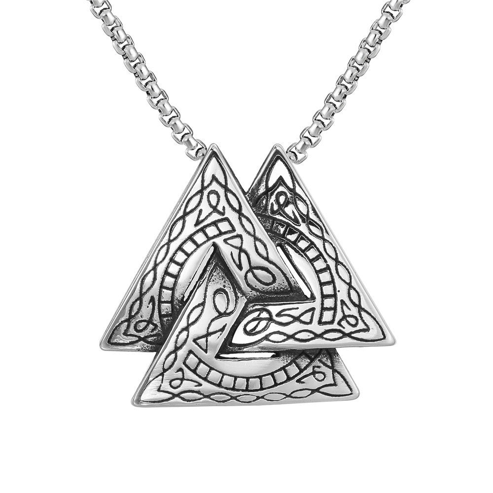 Popular Ornament Vintage Viking Boys Titanium Steel Necklaces