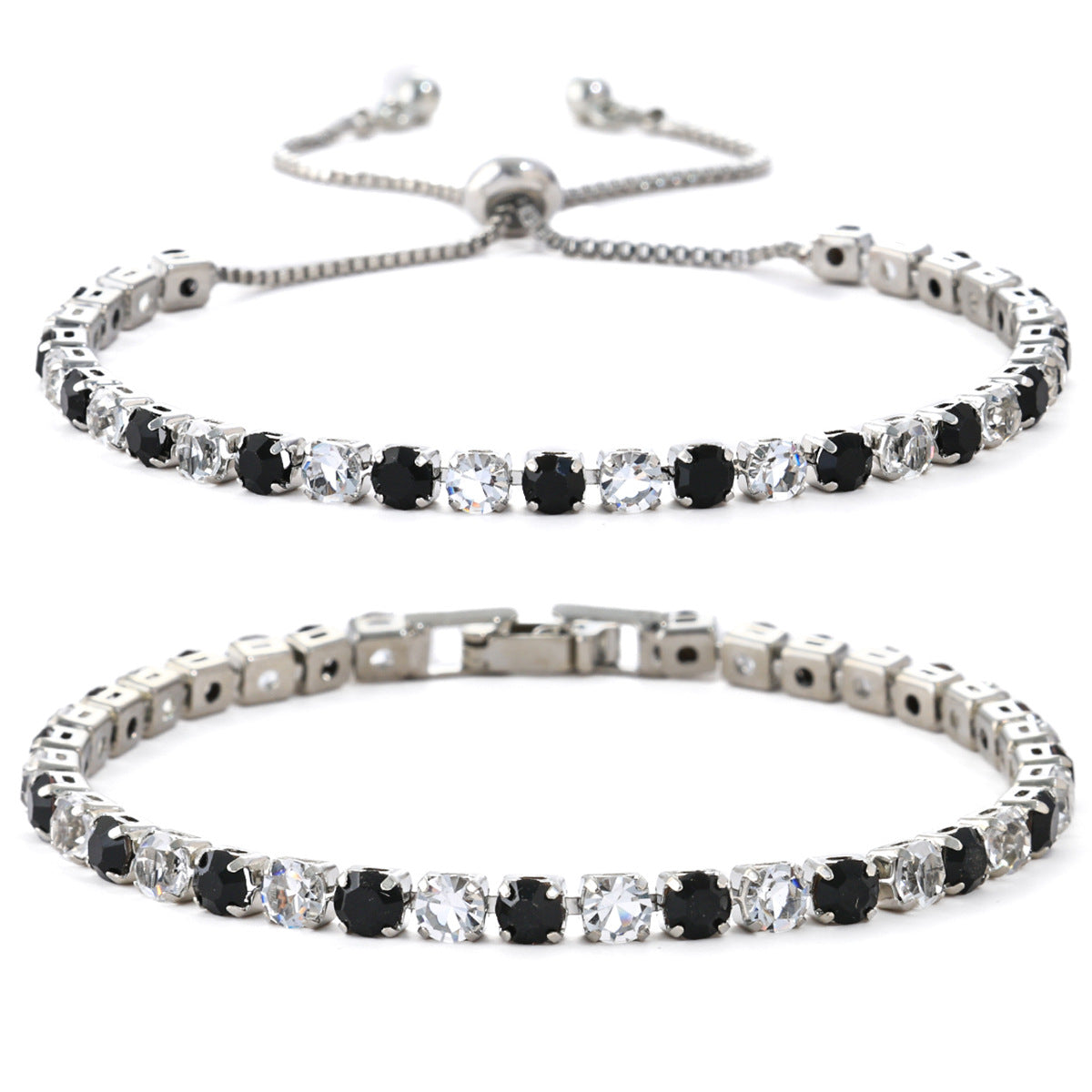 Women's Fashion Color Zircon High-grade Light Luxury Tennis Bracelet
