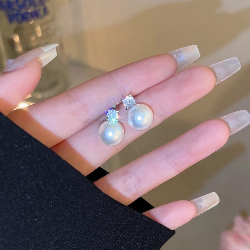 Women's Sier Pin Korean Style High Sense Special Earrings