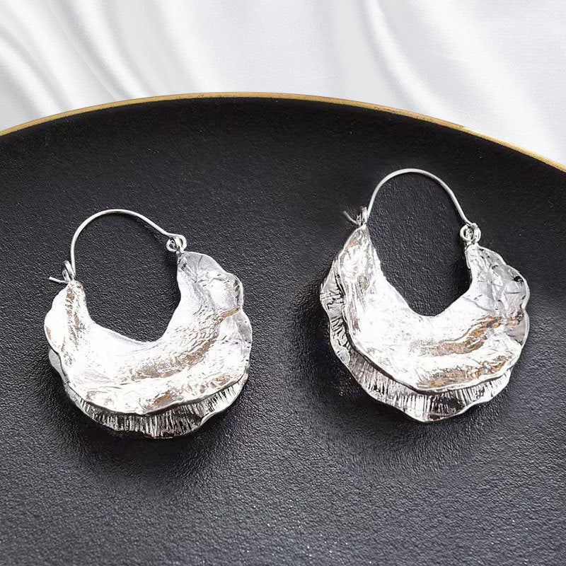 High-grade Light Luxury Minority Texture Metal Ear Earrings