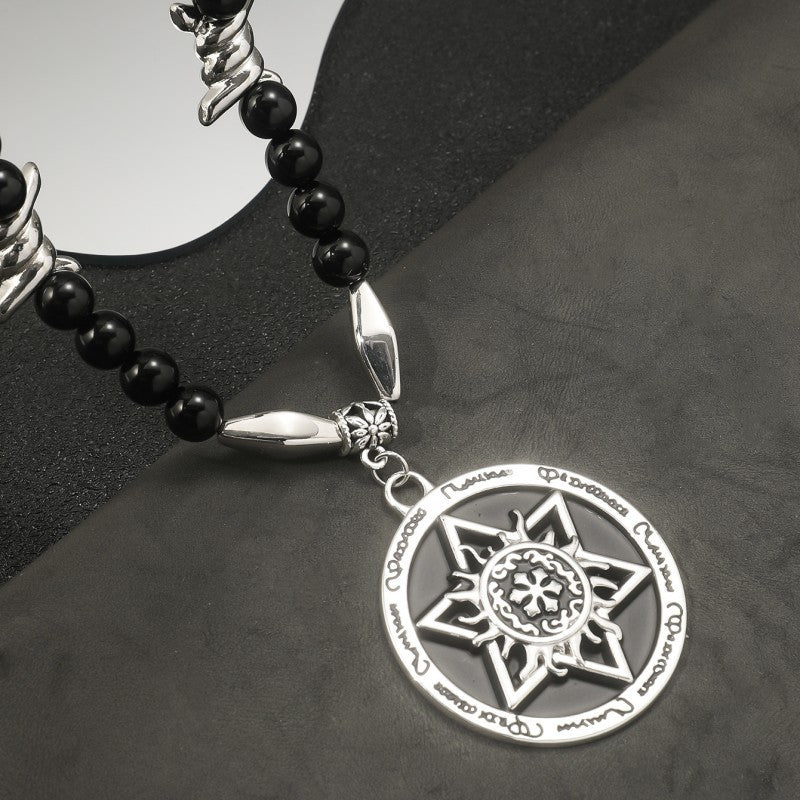 Men's Punk Hip Hop Personality Creative Style Five-pointed Necklaces
