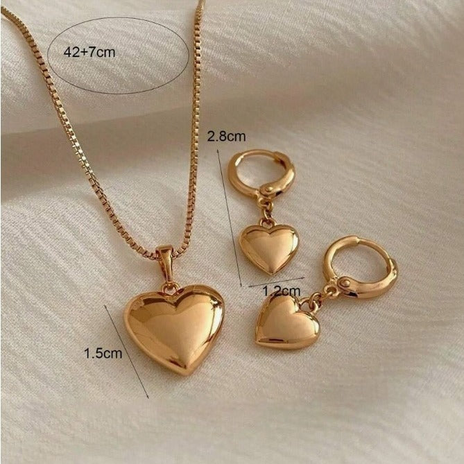 Peach Heart Suit Jewelry High-grade Versatile Necklaces