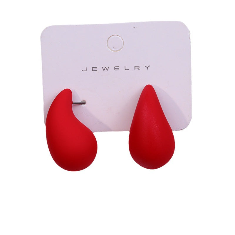 Women's Design Chubby Water Drop Ear Simple Earrings