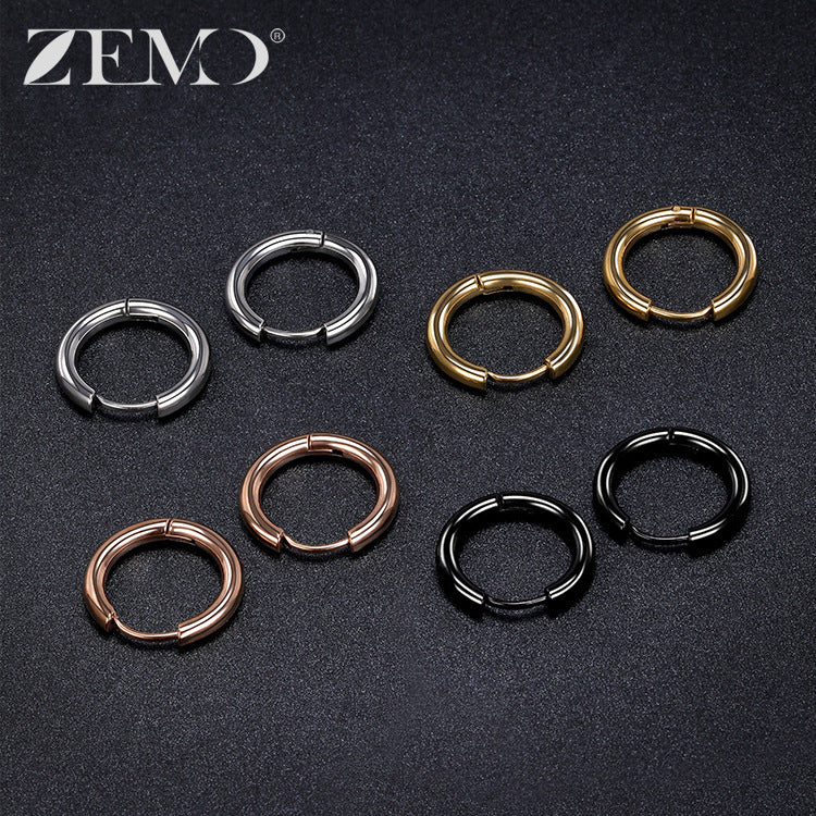 Women's & Men's Cast Stainless Steel Titanium Personalized Show Earrings