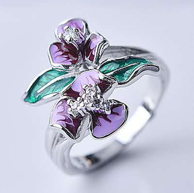 Creative Exaggerating Jewelry Rose Metal Material Rings