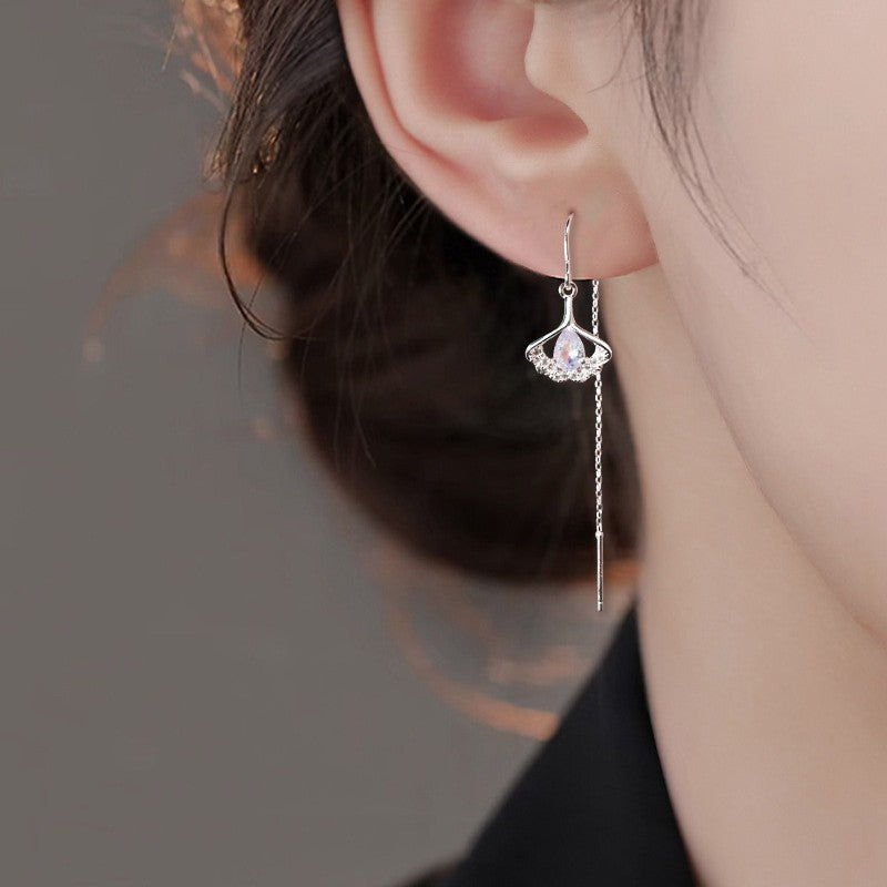 Leaf Live Broadcast Drainage Ancient Style Earrings
