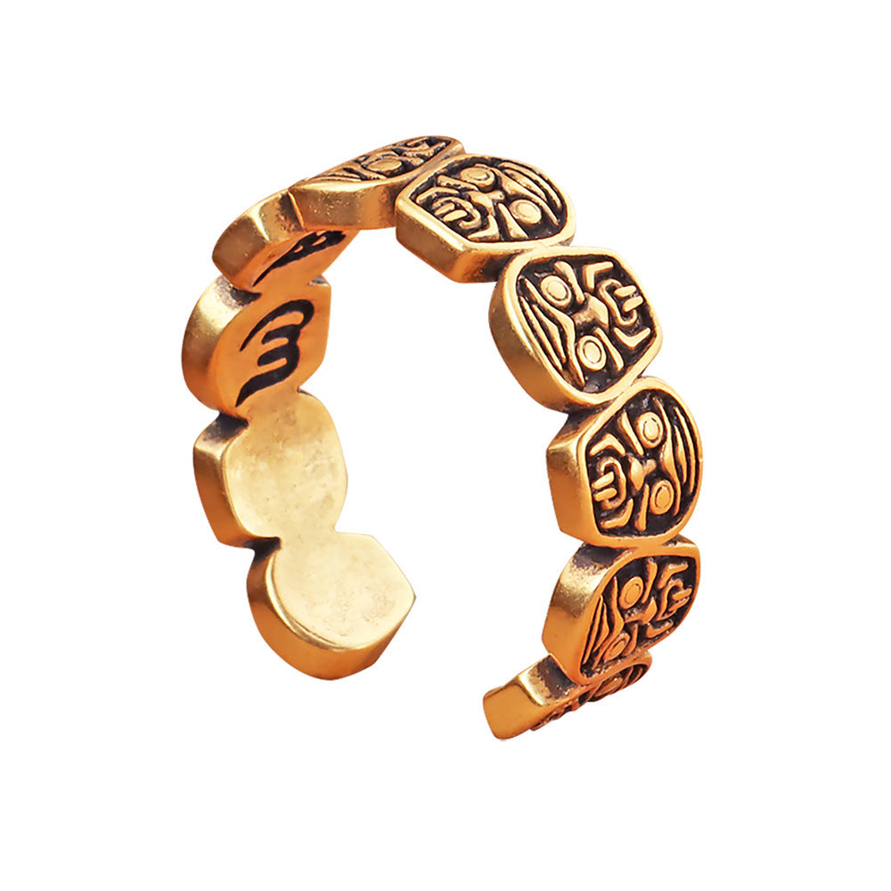 Women's Style Light Luxury Minority Design Six Rings