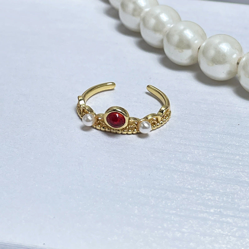 Brushed Simple Opening Female Refined Grace Rings