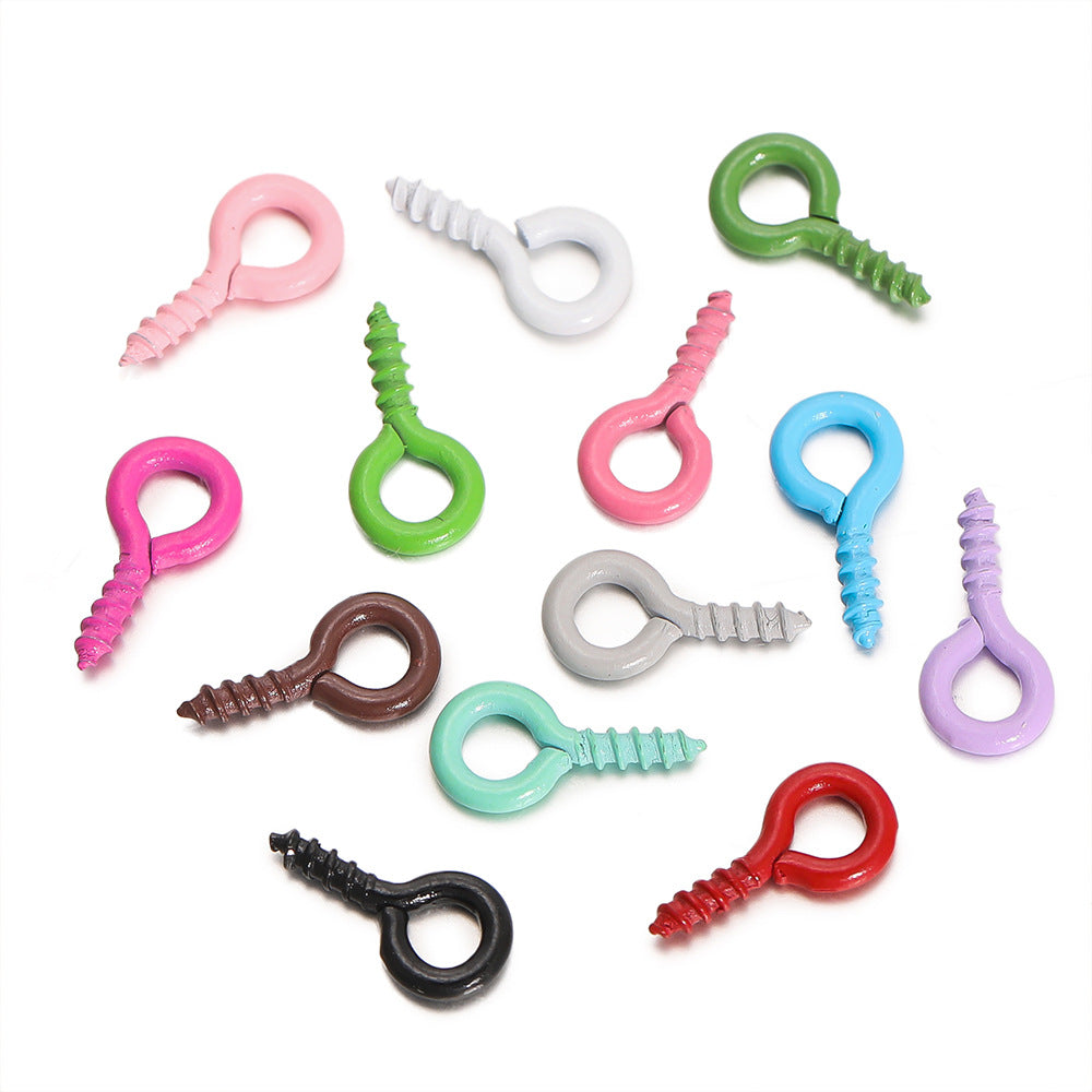 Croissant Nail Screw Sheep Eye Pearl Jewelry Accessories