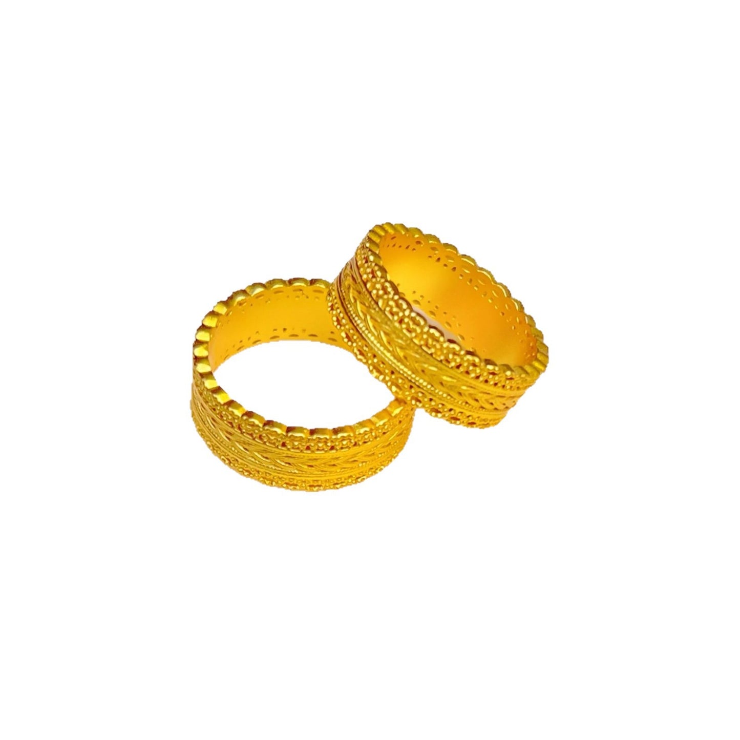 Ancient Style All-round Boutique Hollow Silk Wheat Ring
