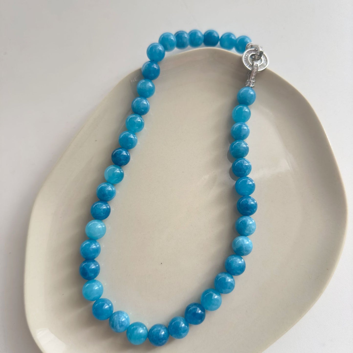 Beads Diamond Football Face Simple Retro Necklaces