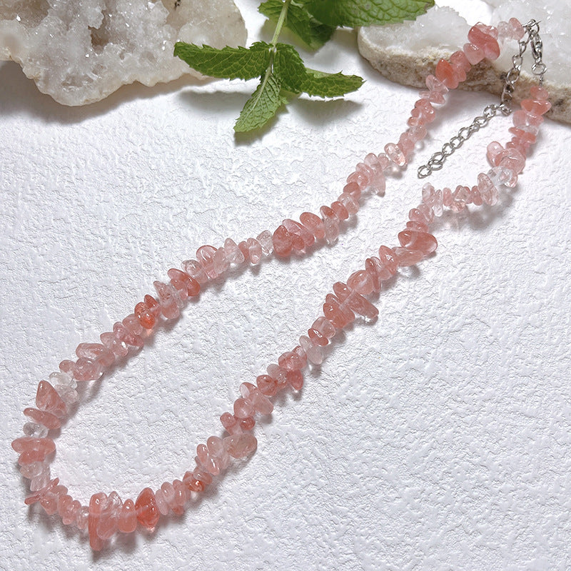 Gravel Style Neck Chain Bohemian Agate Necklaces