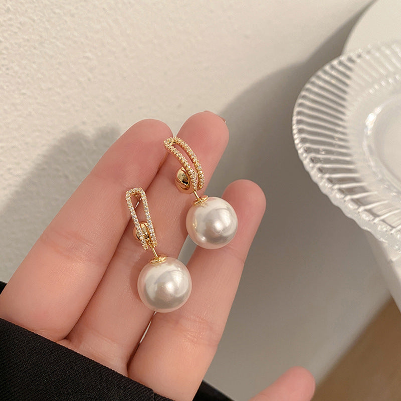 Women's Sier Pin Korean Style High Sense Special Earrings