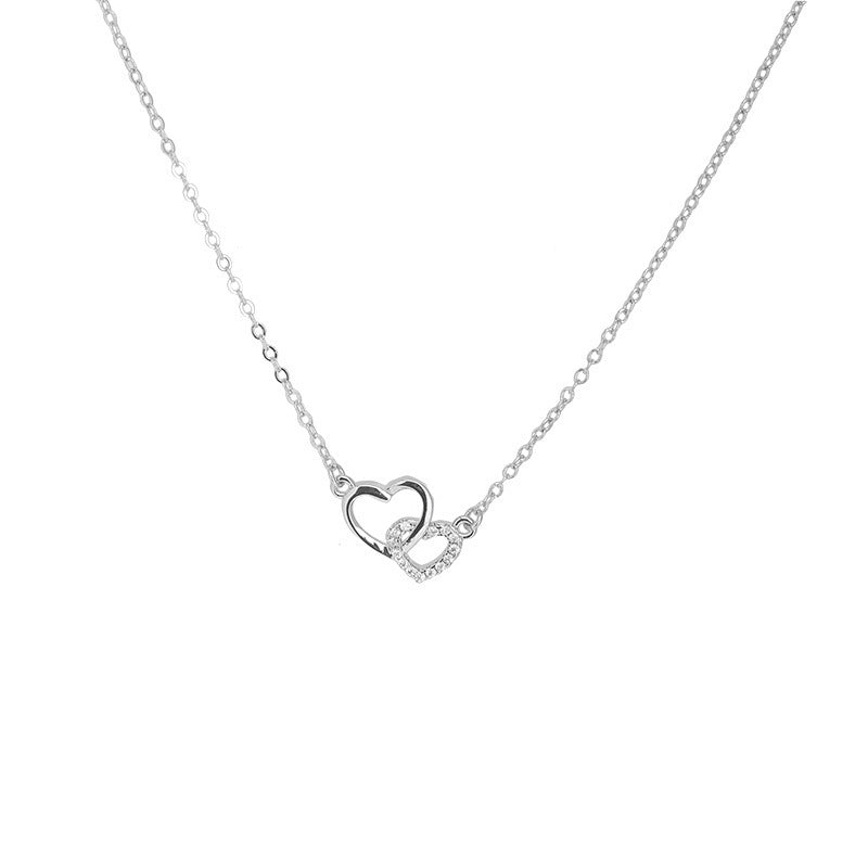 Women's Heart-shaped Zircon Light Luxury Cold Style Necklace
