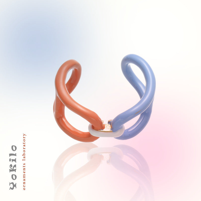 Female Affordable Luxury Style High-grade Drop Oil Rings