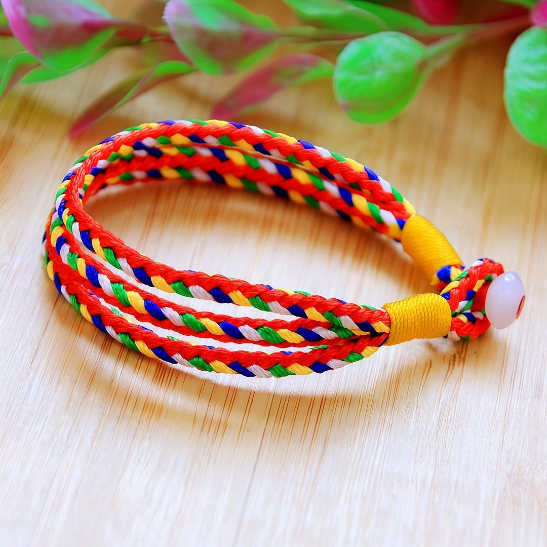 Women's & Men's Boat Festival Carrying Strap Finished Fine Colorful Ropes Rope Small Bracelet