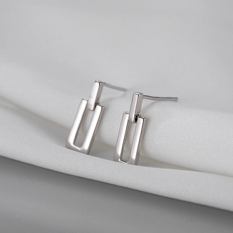 Women's Simple Ear Clip Sterling Sier High-grade Quality Earrings