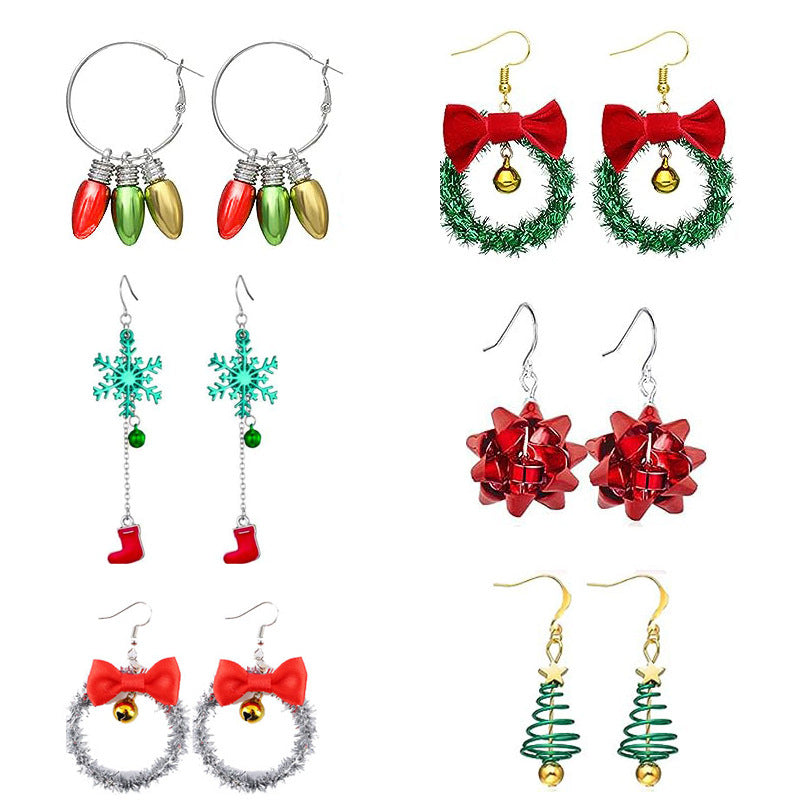 Women's Ear Hook Creative Style Holiday Set Earrings