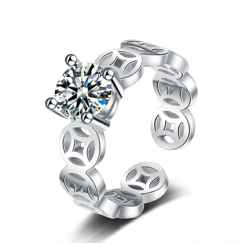 Money Will Be Soon Sier Plated Rings