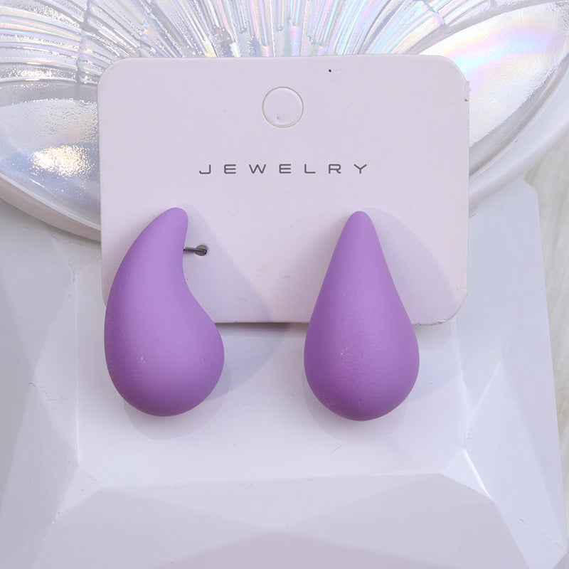 Women's Design Chubby Water Drop Ear Simple Earrings