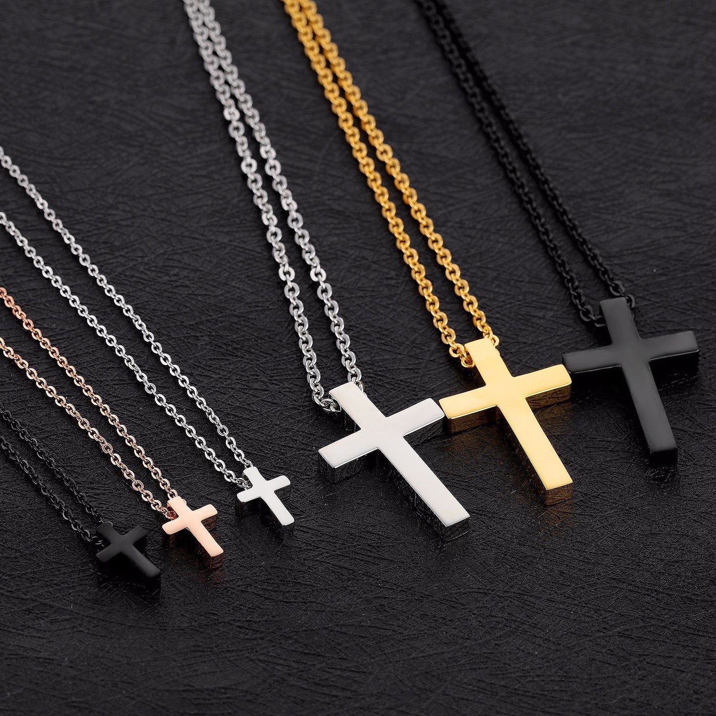 Women's & Men's Cross For Can Carve Writing Necklaces