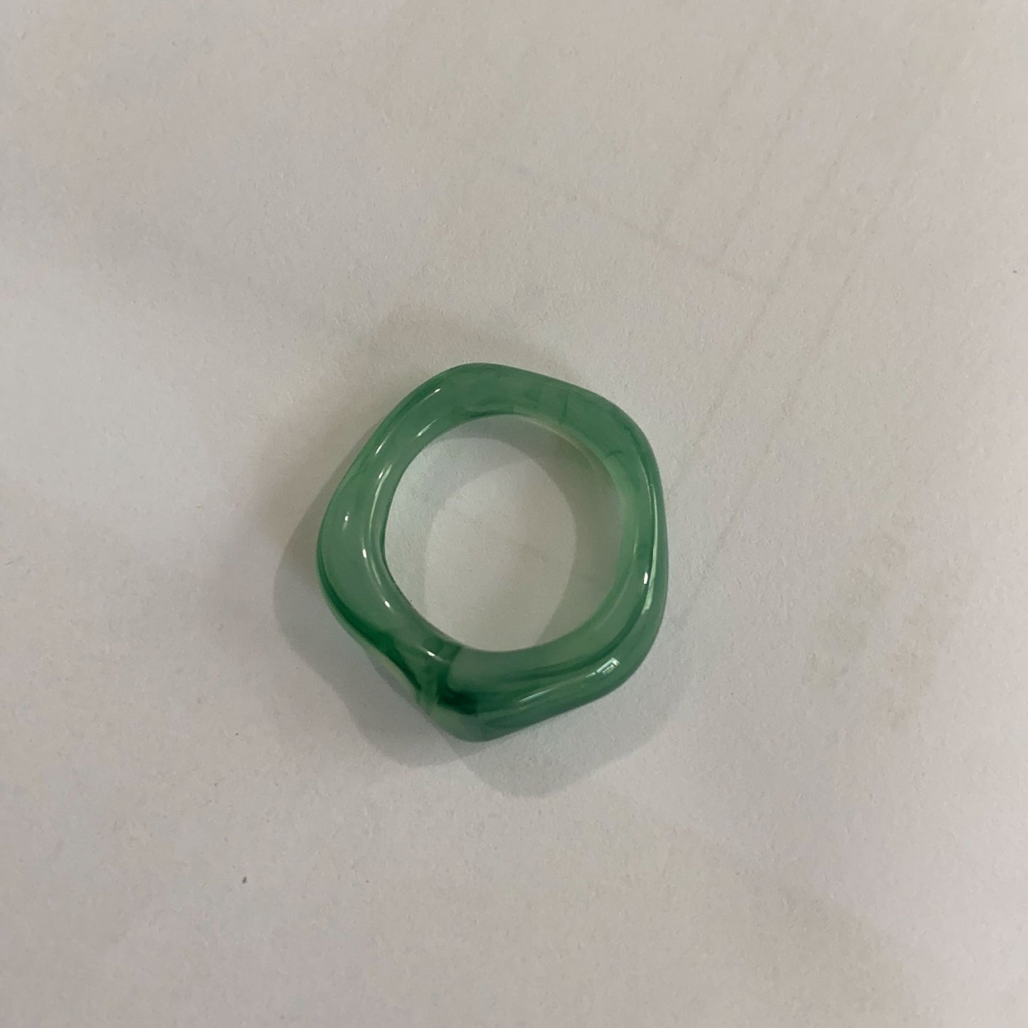Summer Wind Sweet Color Transparent Healing Simple Trend Index Finger Ring