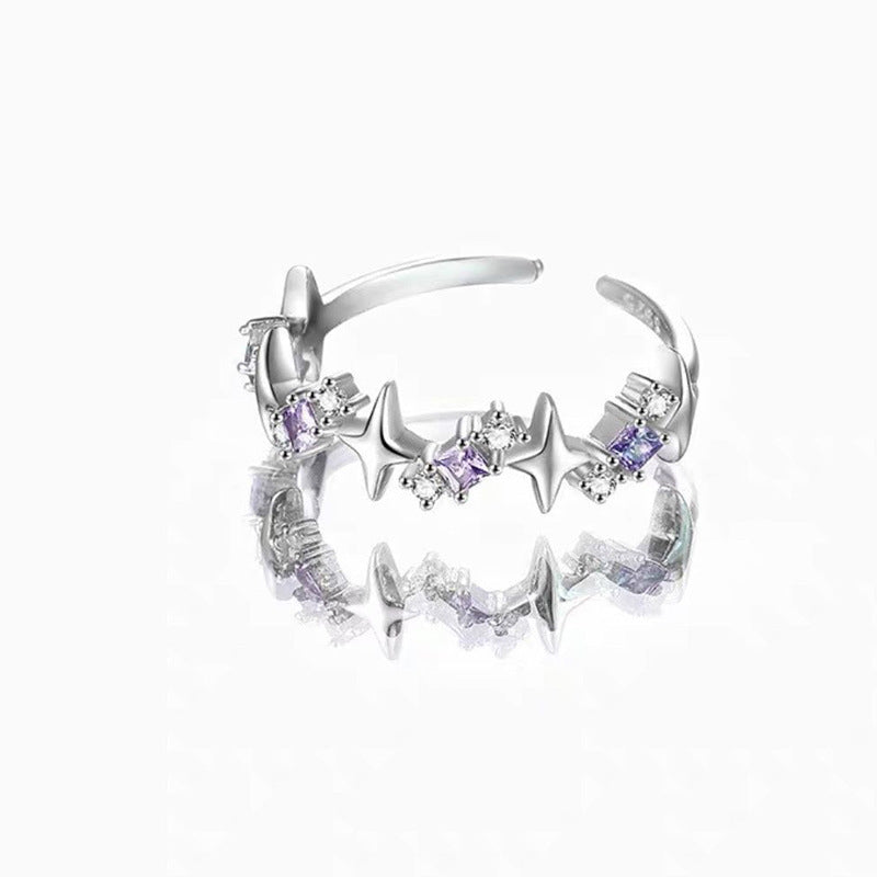 Stars Index Finger With Opening Niche Rings