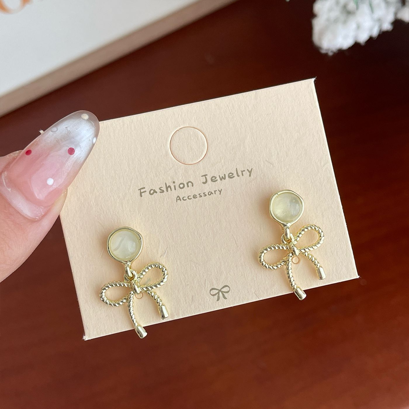 Female Sier Needle Niche Exquisite Versatile Earrings
