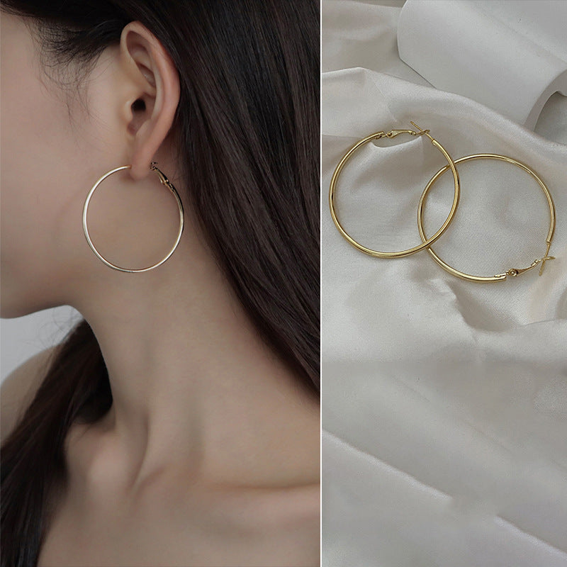 Women's Wind Irregular Twisted Ear Unique High Sense Earrings