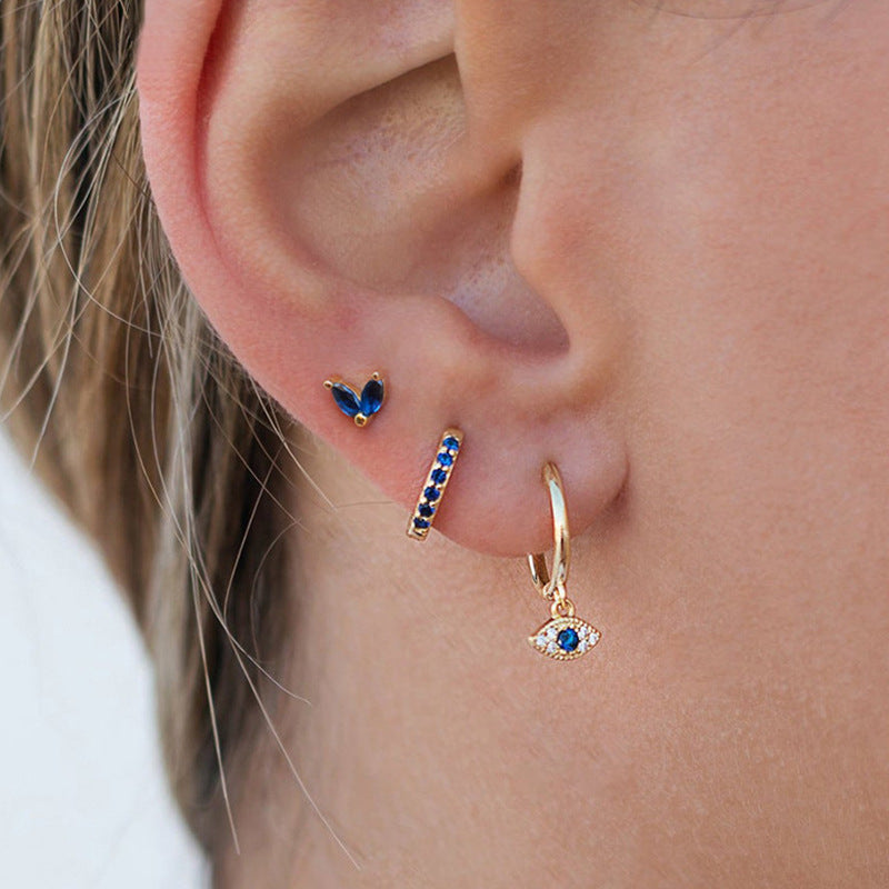 Elegant Generous Fashion Suit Evil Eyes Earrings