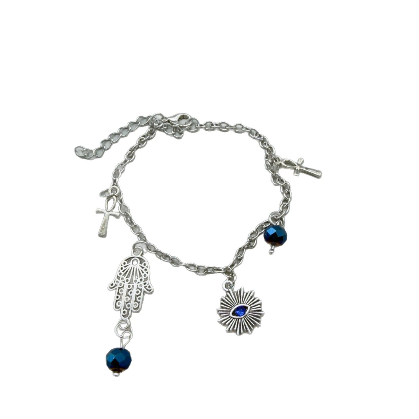 Devil's Palm Thick Straps Blue Gift Bracelet
