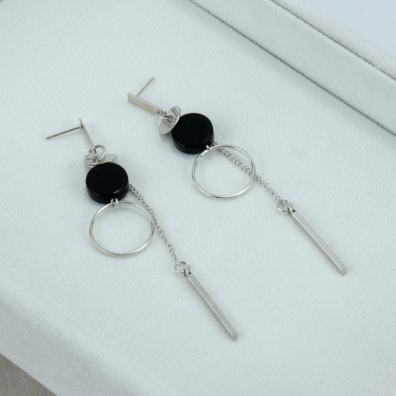 Needle High-grade Pearl Bow Flower Tulip Earrings