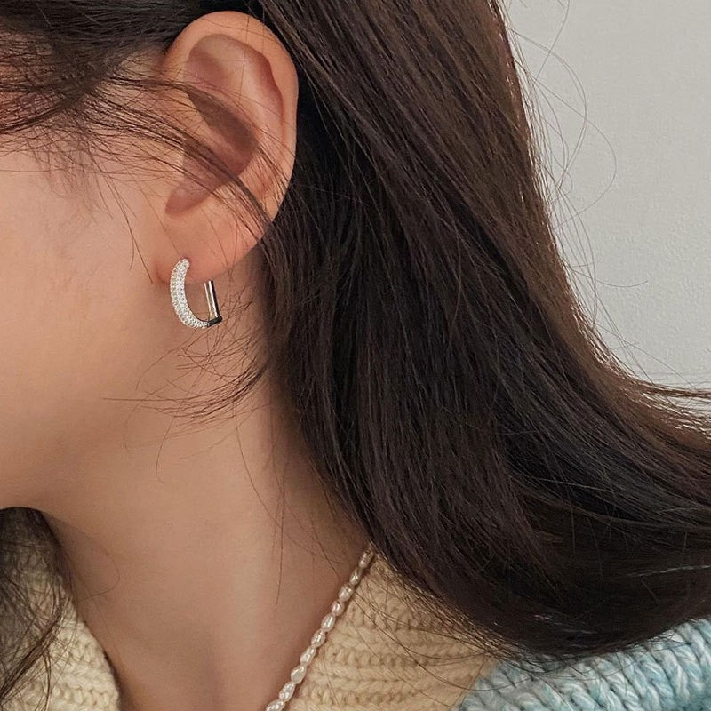 Circle Niche Design High-grade Cold Style Earrings