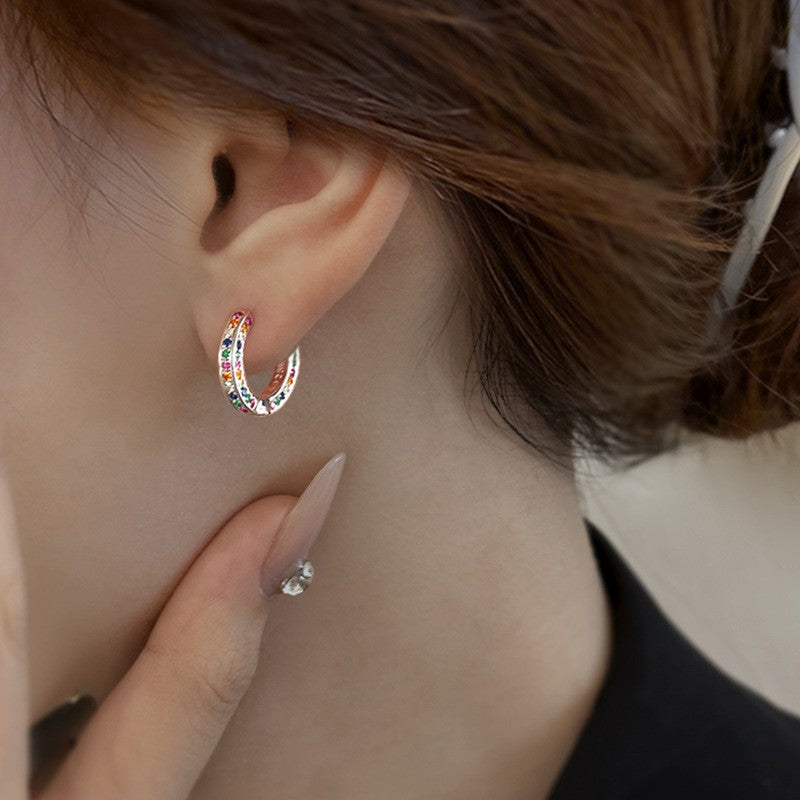 Circle Niche Design High-grade Cold Style Earrings