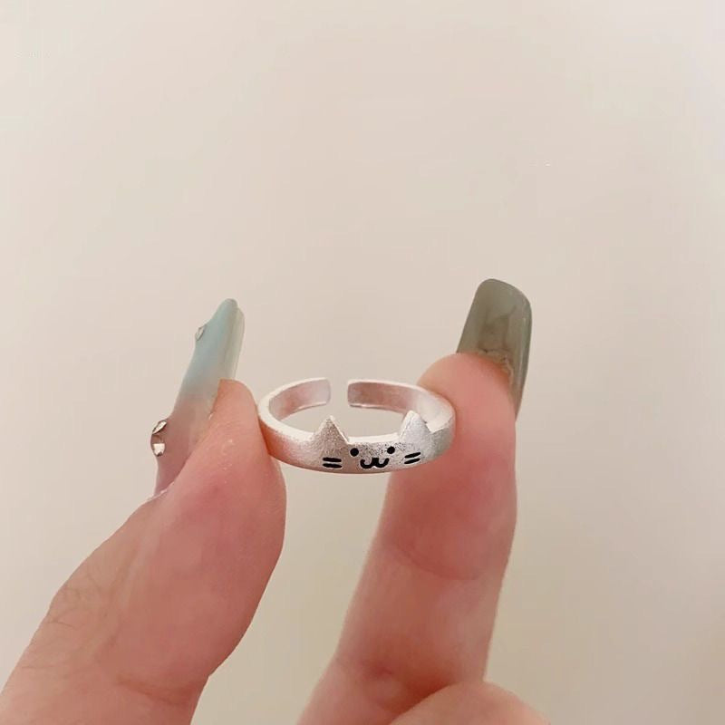 Kitten Puppy Couple Cute Fashion Cat Rings