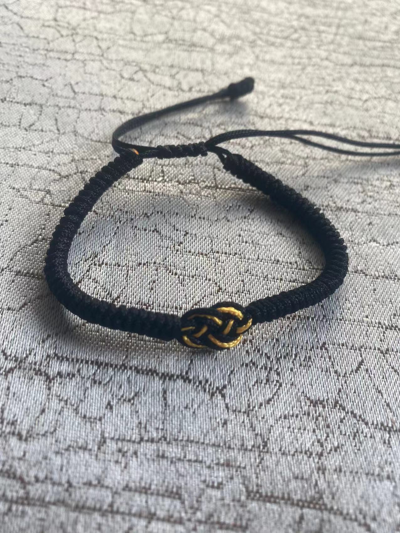 Life Dorje Knot Red Rope Hand-woven Truelove Double Money Girlfriends Bracelet