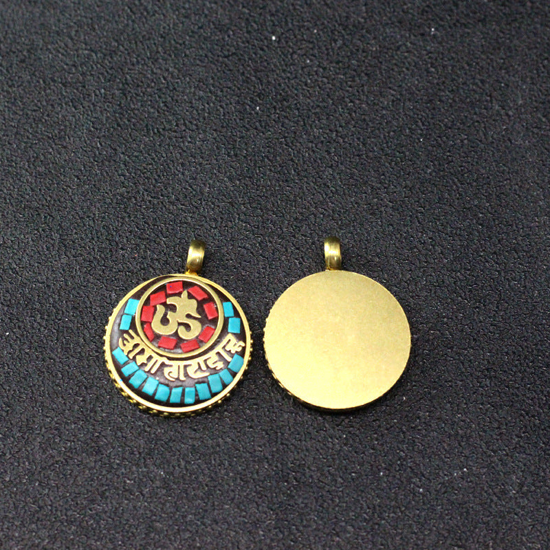 Handmade Nepal Style Mantra Ethnic Live Pendants