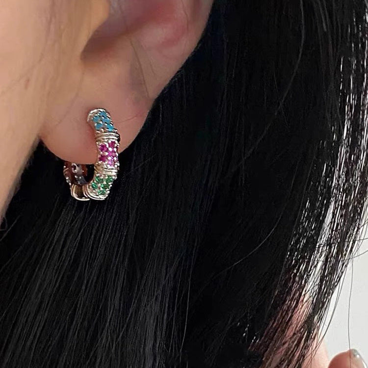 Circle Niche Design High-grade Cold Style Earrings