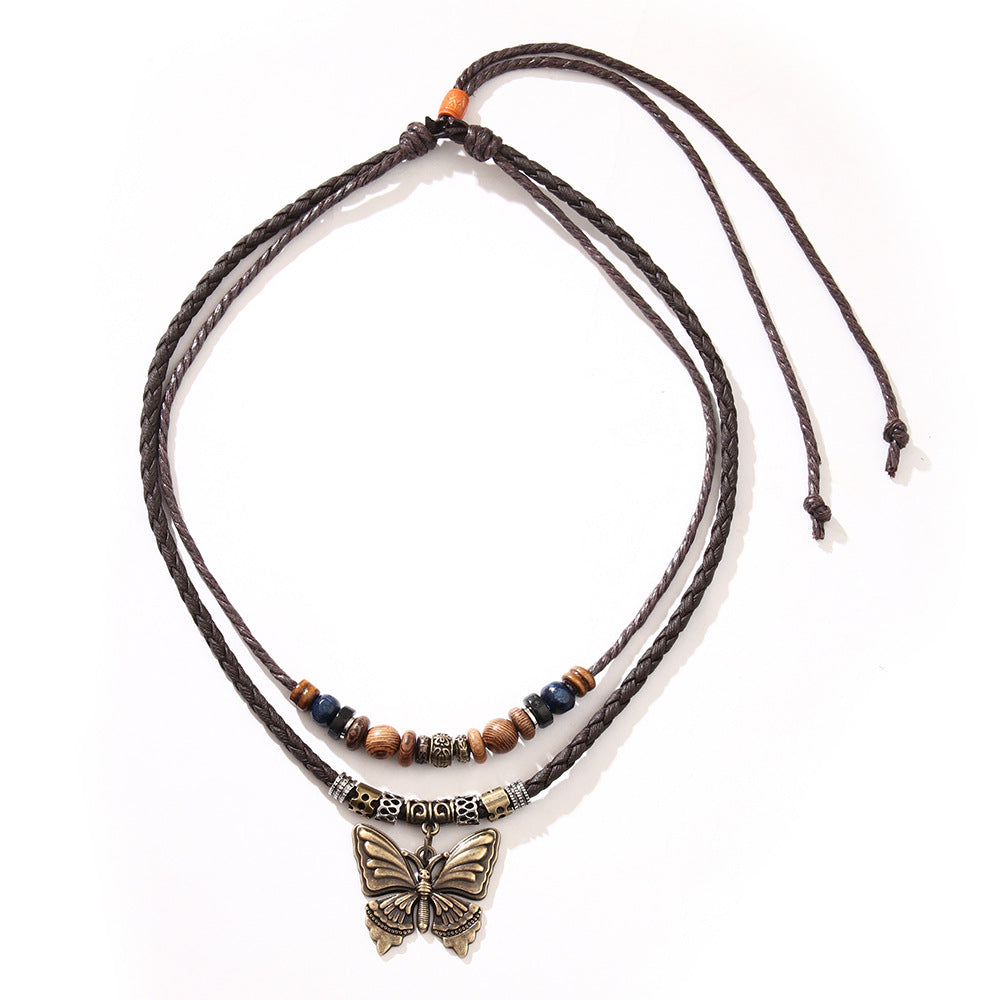 Men's Turquoise Personality Vintage Coins Simple Ornament Necklaces