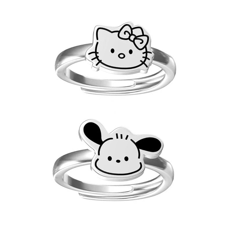 Female Sweet Cute Personalized Niche Design Rings