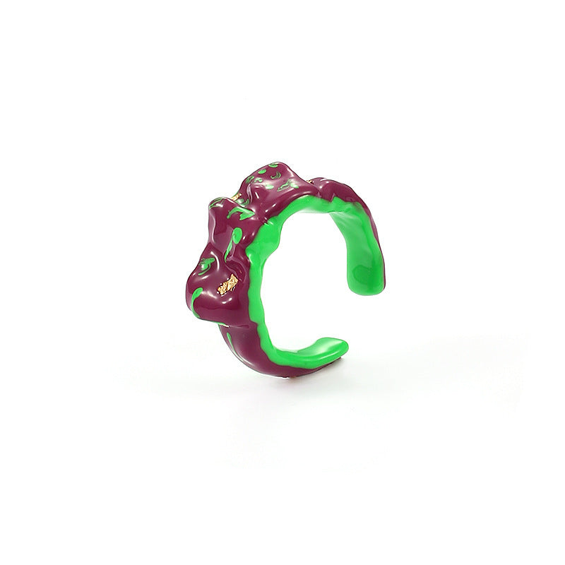 Female Affordable Luxury Style High-grade Drop Oil Rings