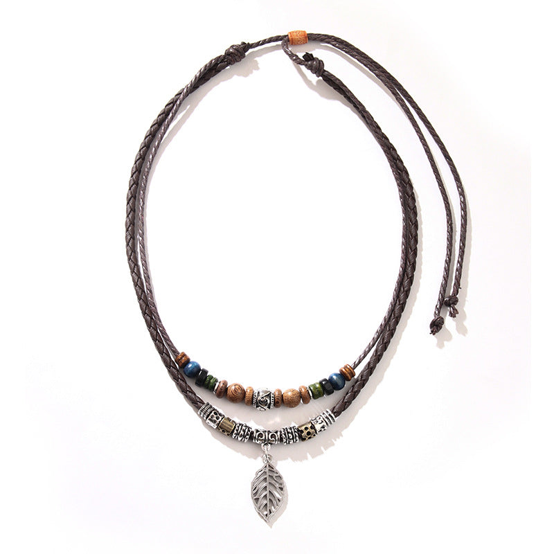 Men's Turquoise Personality Vintage Coins Simple Ornament Necklaces
