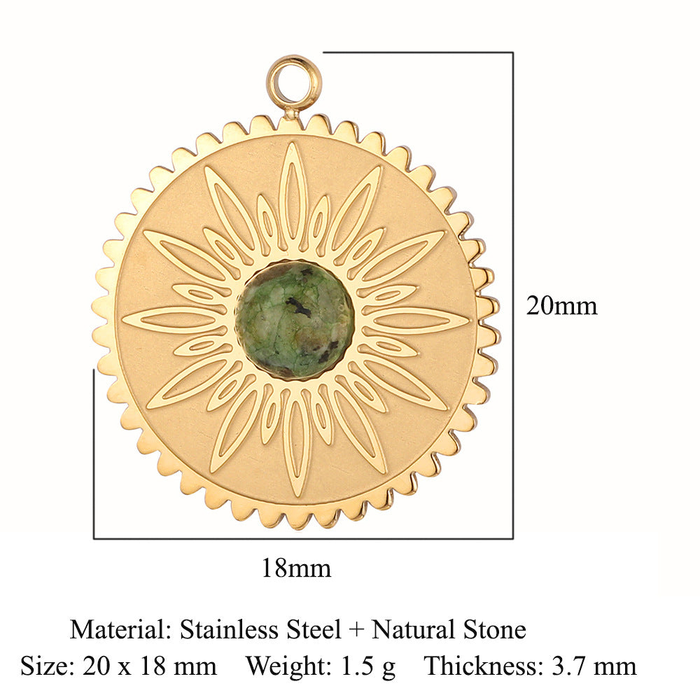 Steel Water Drop Shape Ornament Accessories Pendants