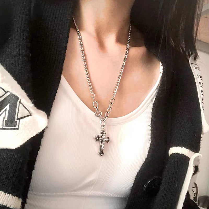 Men's Minority Female Couple Ornament Sweater Chain Hip Hop Design Necklaces